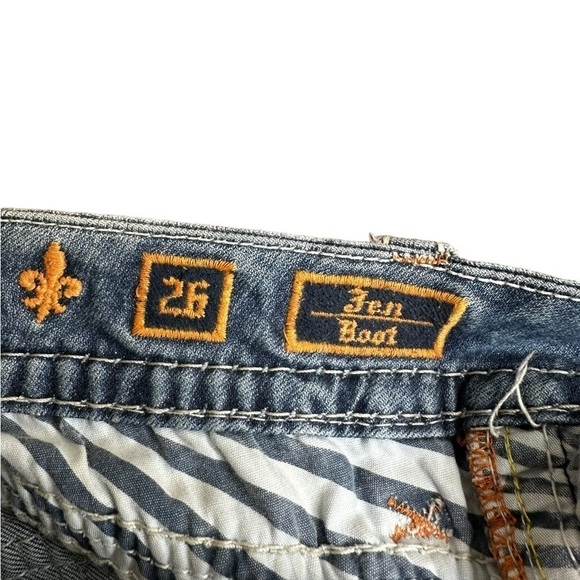 Rock Revival Jen Boot Cut Low Rise Blue Jeans Flap Pockets Women’s - Picture 3 of 10